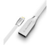 Kabel GoGEN USB / lightning, 1m, plochý - bílý