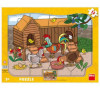 Puzzle deskové slepičky 12 dílků
