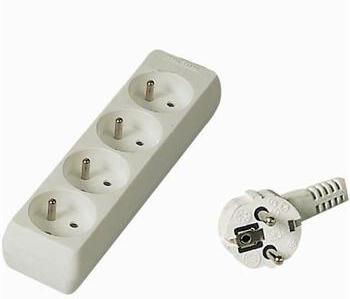 Prodlužovací přívod 230V, 10m,4 zásuvky (pp4-10)