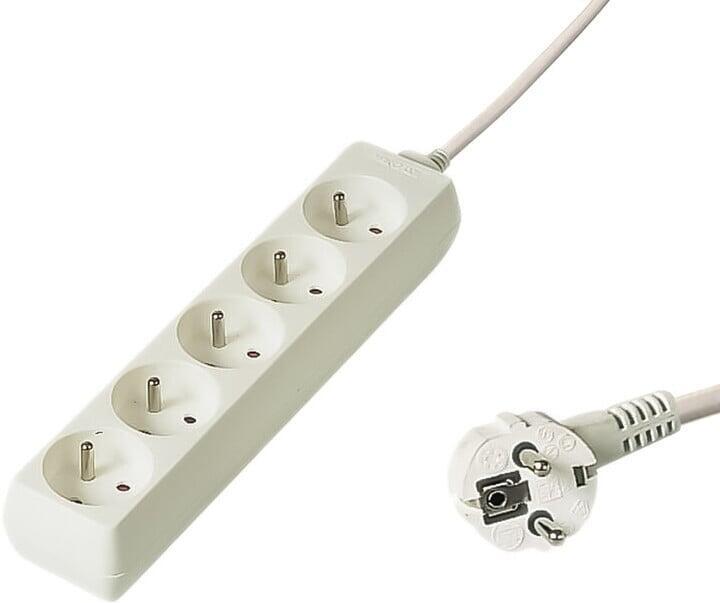 PREMIUMCORD prodlužovací přívod 230V, 10m, 5 zásuvek (pp5-10)