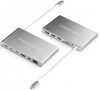 HyperDrive™ Ultimate USB-C Hub - Stříbrný (HY-GN30B-SILVER)