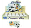 Auto Welly karavan plast 12cm 12ks v boxu