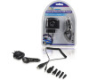 HQ P.SUP.USB404 - sada dvou USB nabíječek, síťová + auto, 1A, černá