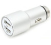 PLATINET nabíječka do auta 2xUSB 2,1A stříbrná (OUCC2MS)