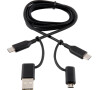 USB kabel Sencor SCO 525-010 USB2.0 C/A-C/Micro B