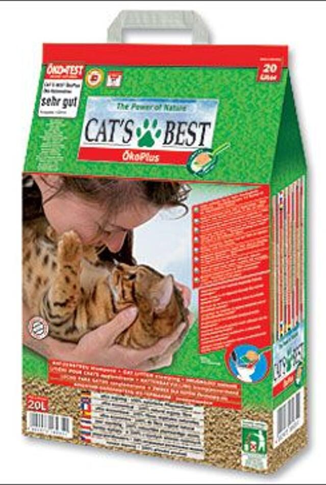 Podestýlka Cats Best Öko Plus Kočkolit 20l Beaphar