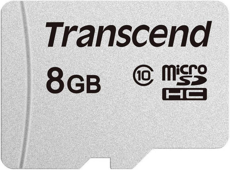 Transcend 8GB microSDHC 300S (Class 10) paměťová karta (bez adaptéru) (TS8GUSD300S)