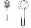Sada badminton 2 pálky + míček 62cm kov v síťce