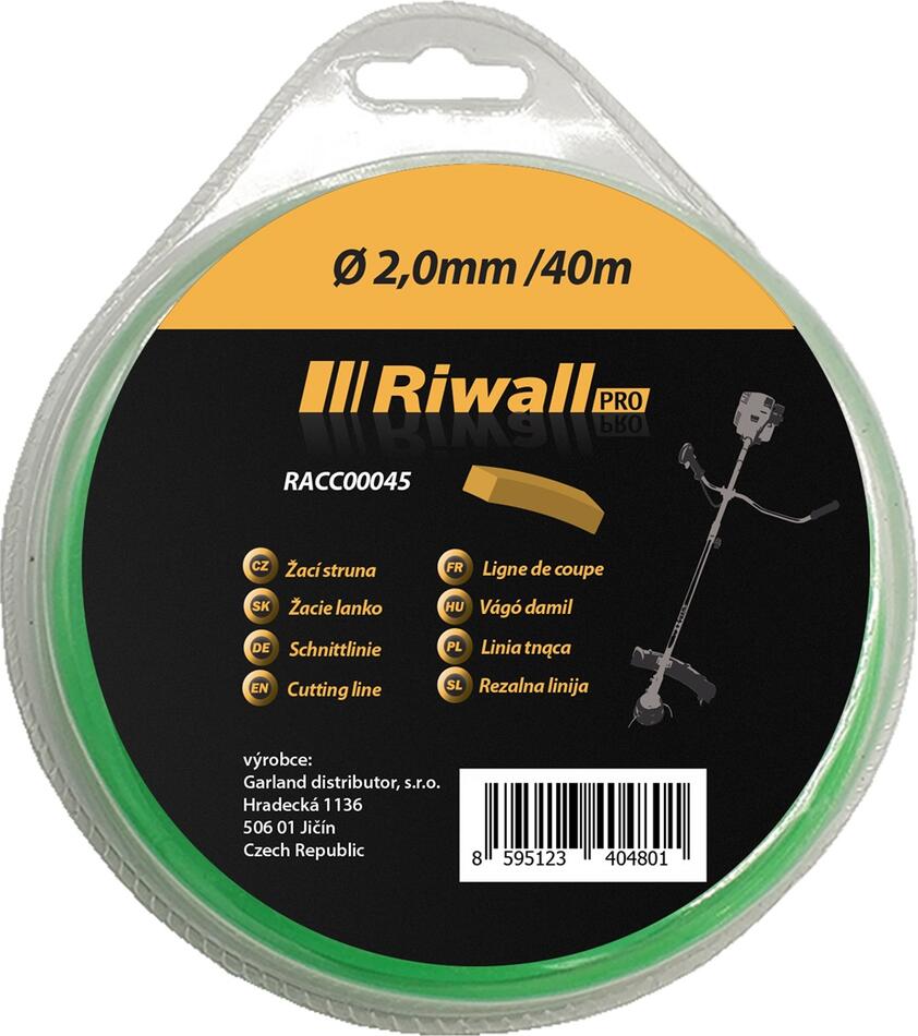 Riwall PRO Žací struna 2mm / 40m ( čtvercový průřez )