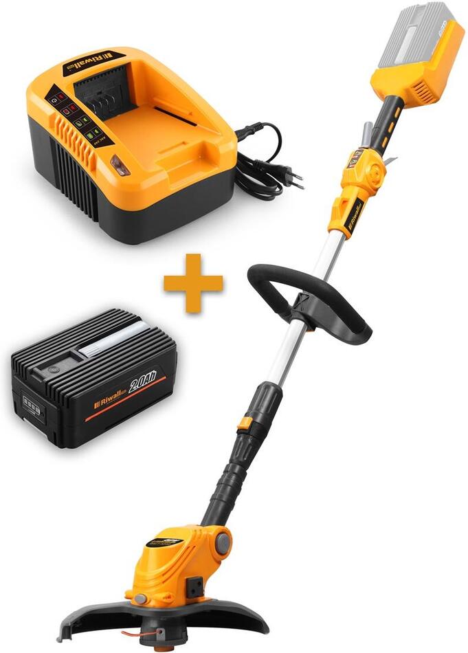 Aku vyžínač Riwall RALT 3040, 40 V + 2Ah baterie + nabíječka