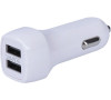 Solight USB nabíječka, autoadaptér, 2x USB, max. 3100 mA, 12 - 24V DC, bílá