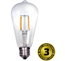 Solight LED žárovka retro, EDISON ST65, 8W, E27, 3000K, 360°, 810lm