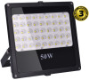 Solight LED venkovní reflektor, 50W, 4250lm, AC 230V, černá