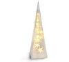 Solight LED vánoční pyramida, 3D efekt světla, 45cm, 3 x AA, teplá bílá