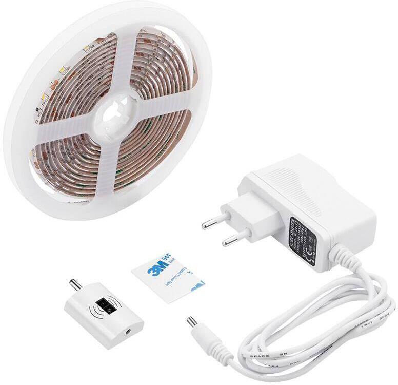 Solight LED stmívatelný pásek s bezdotykovým ovládáním, 3m, 180 LED, 4000K, IP65, 230V