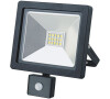 Solight LED venkovní reflektor SLIM, 10W, 700lm, 3000K, se senzorem, černý