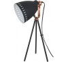 Solight stolní lampa Torino, trojnožka, 52cm, E27, černá