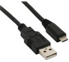 Solight USB kabel, USB 2.0 A konektor - USB B micro konektor, sáček, 20cm