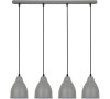Solight lustr Verona quattro, 14cm, 4x E27, šedá