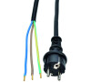 Solight flexo šňůra, 3x 1mm2, gumová, černá, 2,5m
