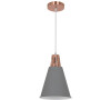 Solight lustr Palermo, 22 cm, E27, šedá