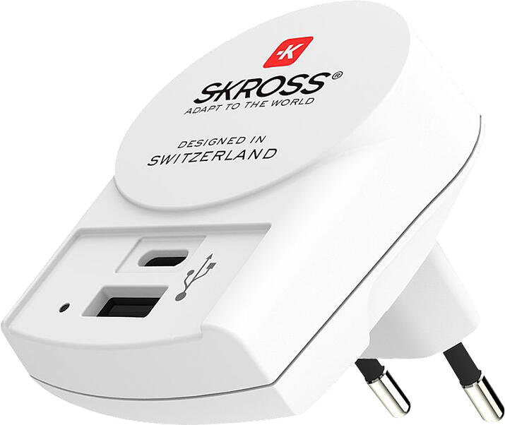 SKROSS USB A+C nabíjecí adaptér EU, 27W, typ C