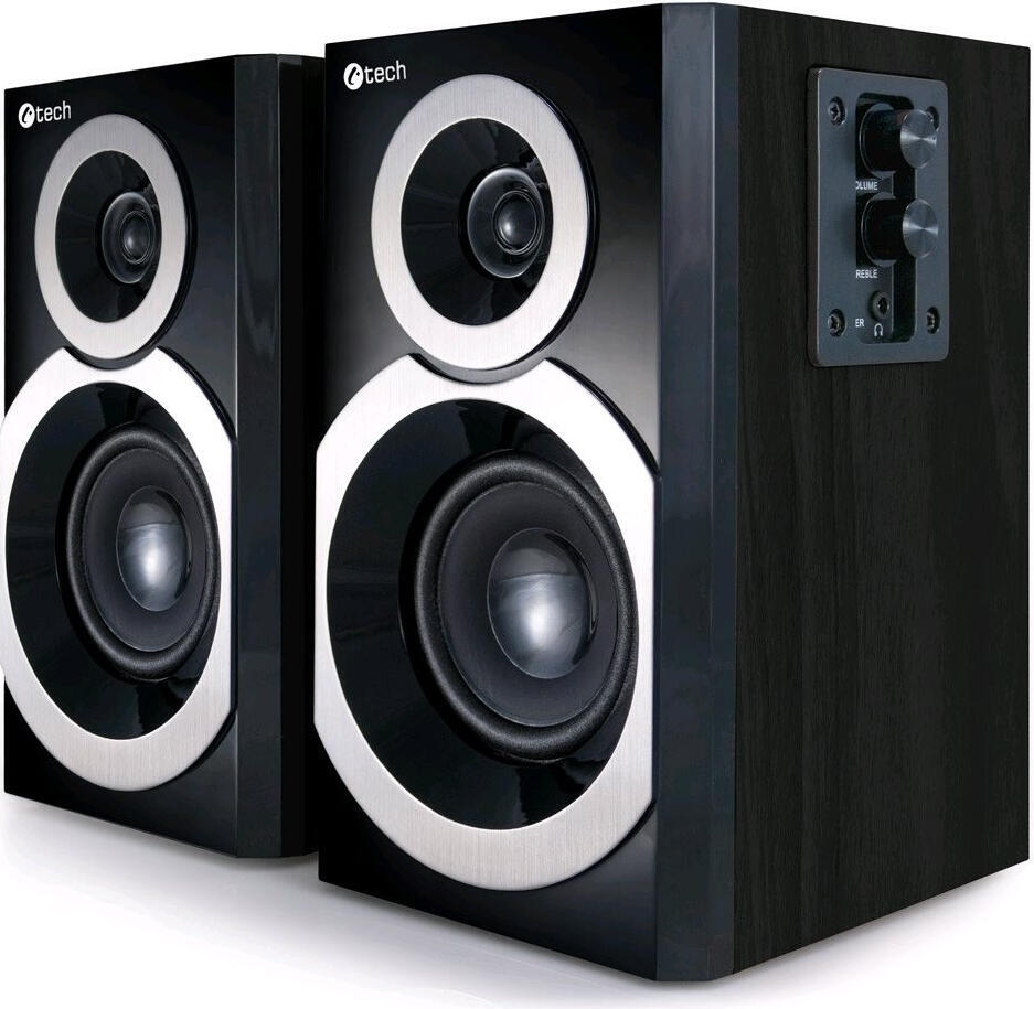 Repro C-TECH SPK-310B, 2.0, černé, dřevěné