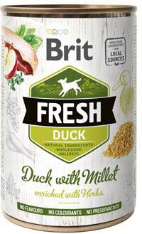 Brit Fresh Dog konz Duck with Millet 400g