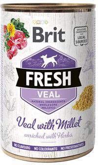 Brit Fresh Dog konz Veal with Millet 400g