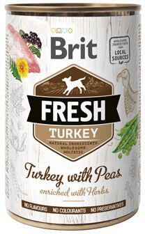 Brit Fresh Dog konz Turkey with Peas 400g