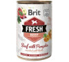 Brit Fresh Dog konz Beef with Pumpkin 400g