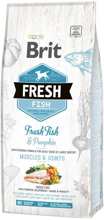 Brit Fresh Dog Fish & Pumpkin Adult Large 12kg