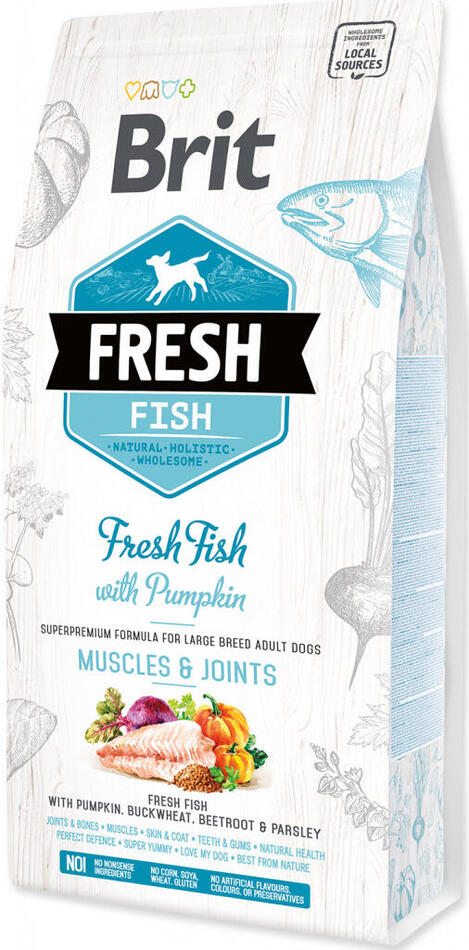 Brit Fresh Dog Fish & Pumpkin Adult Large 2,5kg