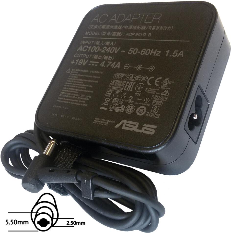 ADAPTER 90W 19V 3P W/O CORE (5.5PHI) orig. ASUS (*B0A001-00051000)
