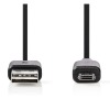 Nedis USB 2.0 - Micro USB CCGB60510BK10