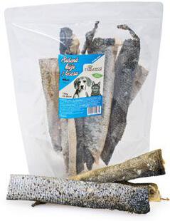 NATURECA pochoutka Losos kůže sušená 25-30cm 150g