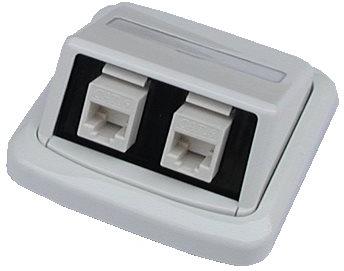 ABB Tango Datová zásuvka UTP CAT6 2xRJ45 WHkey bílá (2422)