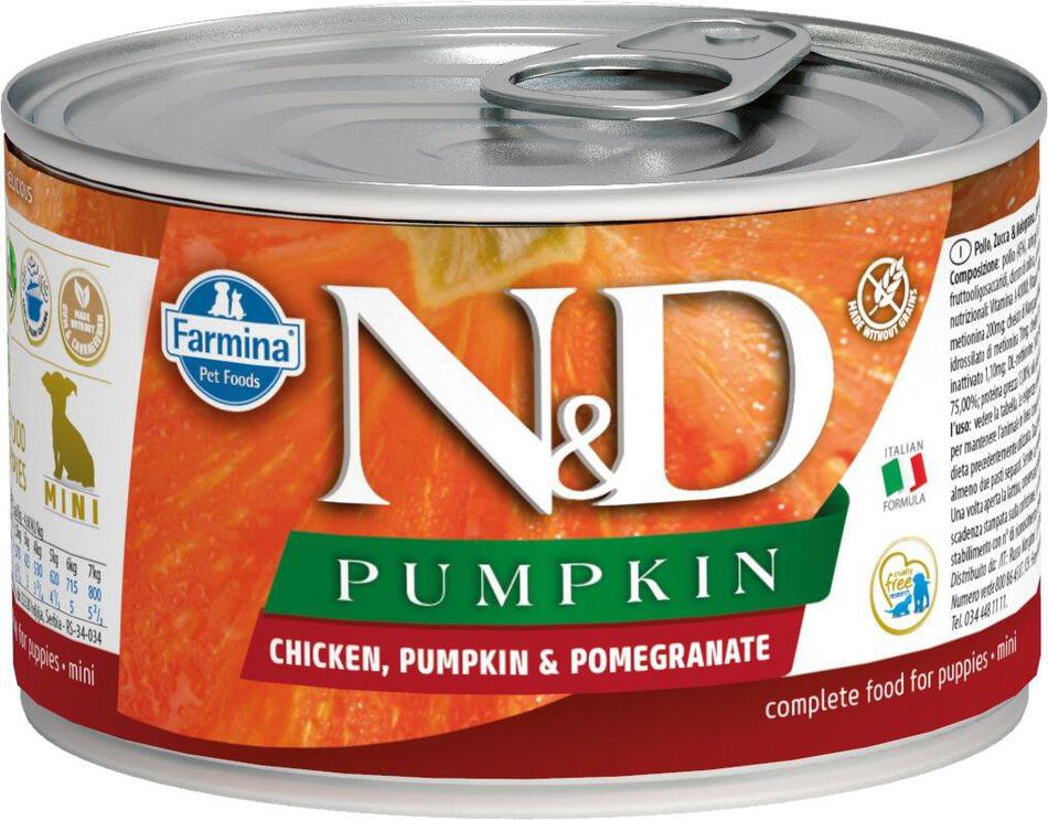 N&D DOG PUMPKIN Puppy Chicken & Pomegranate Mini 140g