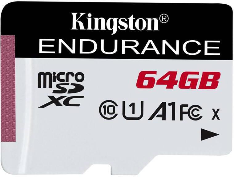 Kingston MicroSDXC karta 64GB microSD XC High Endurance, 95R Class 10 UHS-I U1 (SDCE/64GB)