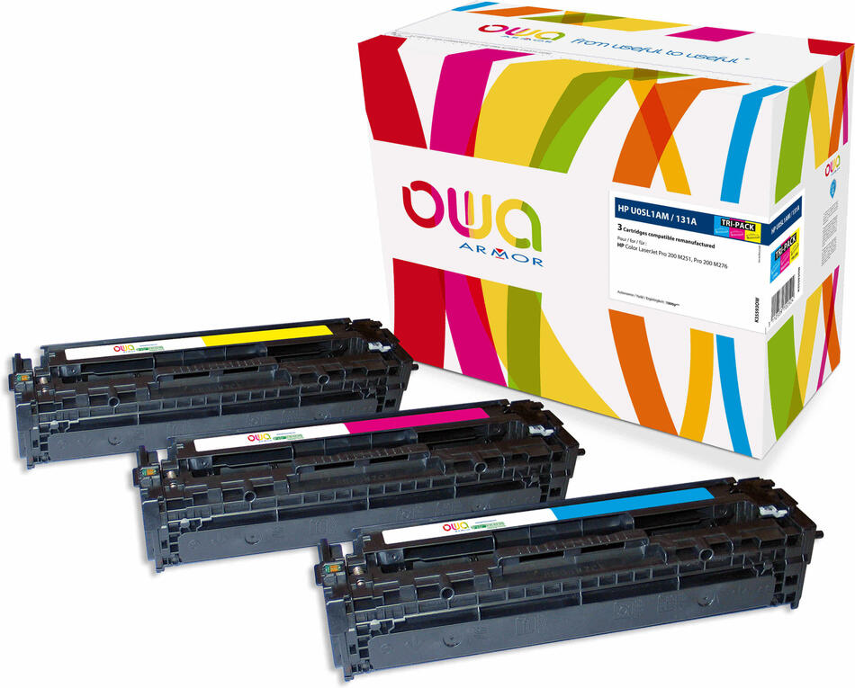 OWA ARMOR sada kompatibilní s HP U0SL1AM, 3x1800st, C+M+Y (K35593OW)