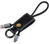 REMAX elegantní datový kabel Western / USB 2.0 typ A samec na USB 2.0 micro-B / 0,32m / černý (RC-western m black)