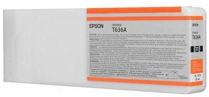 Inkoustová náplň Epson T636A00, 700ml originální - oranžová