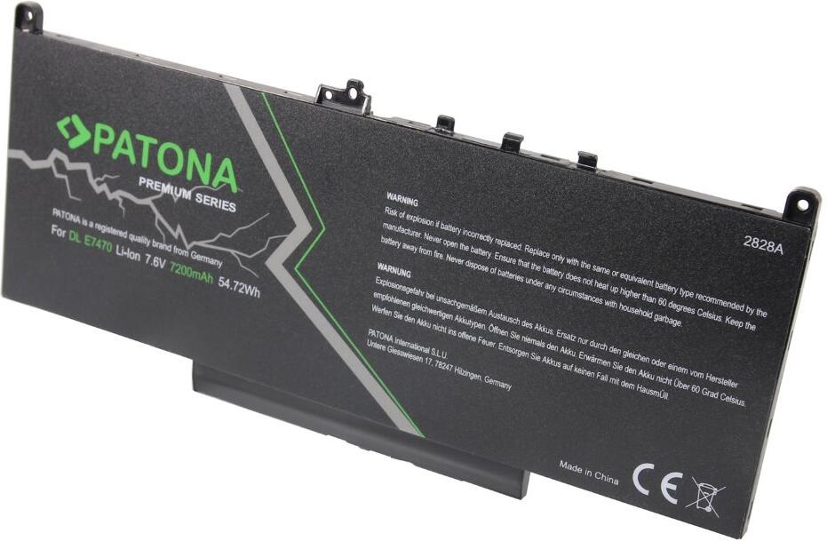 PATONA baterie pro ntb DELL LATITUDE E7260/E7270/E7470 7200mAh Li-lon 7,6V (PT2828)
