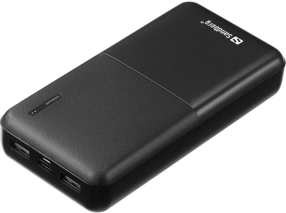 Sandberg Saver Powerbank 20000 mAh, 2x USB-A, 1x USB-C PD20W, černý (320-42)