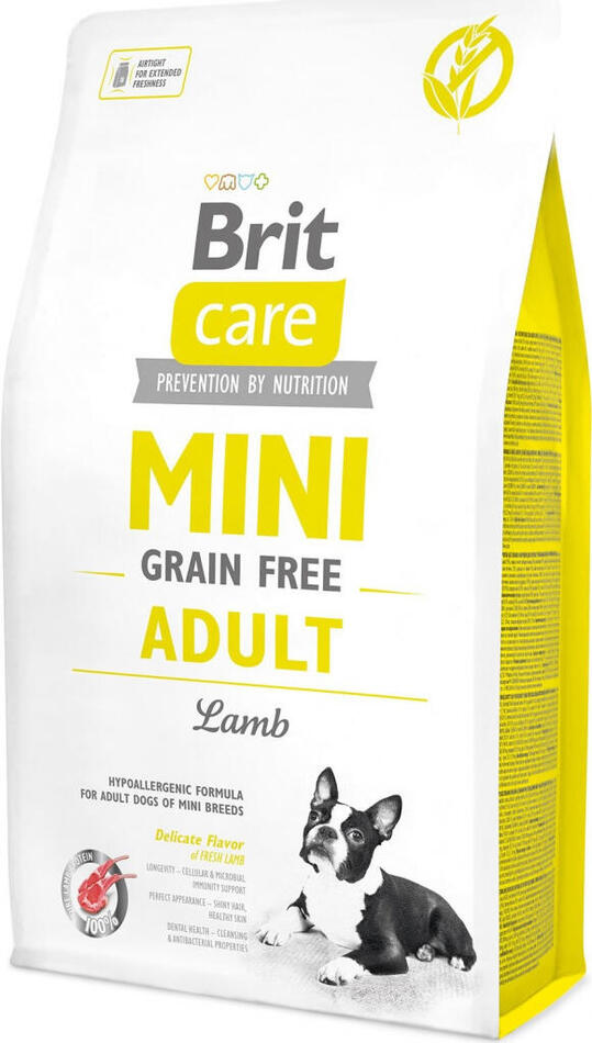 Granule pro psy Brit Care Mini Grain Free Adult Lamb, 2 kg