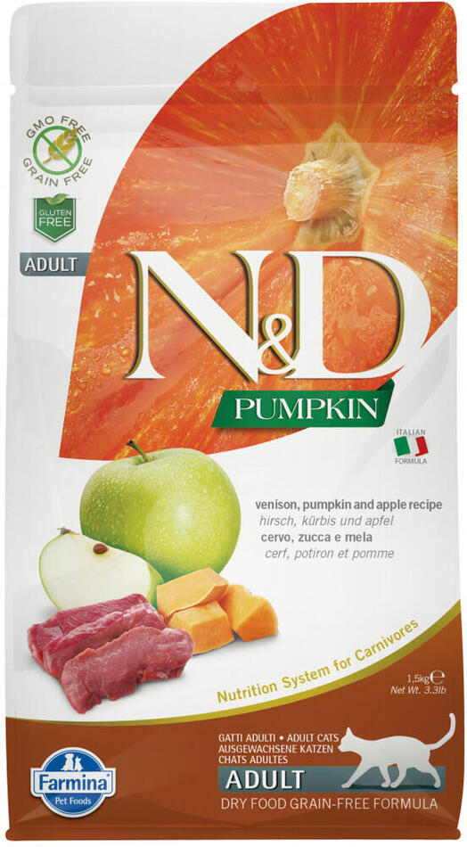 N&D Pumpkin CAT Venison & Apple 5kg