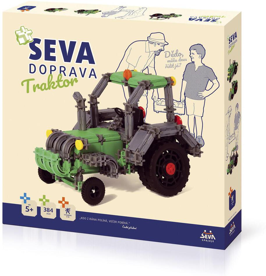 Stavebnice Seva Doprava Traktor 384 dílků