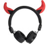 Drátová sluchátka Forever AMH-100 Devil 3,5 mm mini jack s magnetickými prvky černá