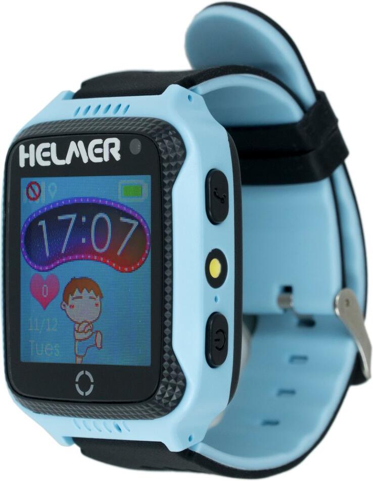 HELMER dětské hodinky LK 707 s GPS lokátorem/ dotykový display/ IP54/ micro SIM/ kompatibilní s Android a iOS/ modré (Helmer LK 707 B)