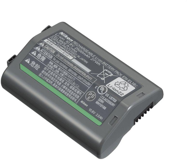 Nikon EN-EL18c dobíjecí baterie 2500 mAh